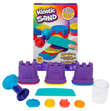 Kinetic Sand SABLE MAGIQUE - COFFRET ARC-EN-CIEL 383 G + OUTILS - Créez Différentes Formes Hypnotisantes avec Ce Sable Magique comme De La Pâte A Modeler - Jouet Enfant 3 Ans Et + Kinetic Sand SABLE MAGIQUE - COFFRET ARC-EN-CIEL 383 G + OUTILS - Créez Différentes Formes Hypnotisantes avec Ce Sable Magique comme De La Pâte A Modeler - Jouet Enfant 3 Ans Et +