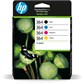 HP 364 pack de 4 cartouches d'encre noir/cyan/magenta/jaune authentiques